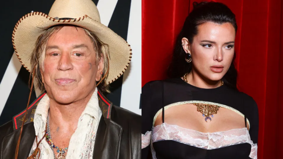 Bella Thorne acusa Mickey Rourke de assédio no set de gravações