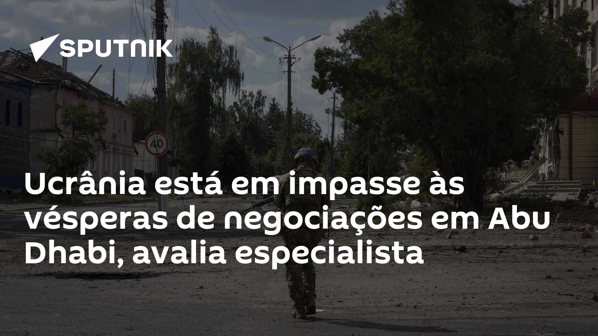 Ucrânia está em impasse às vésperas de negociações em Abu Dhabi, avalia especialista