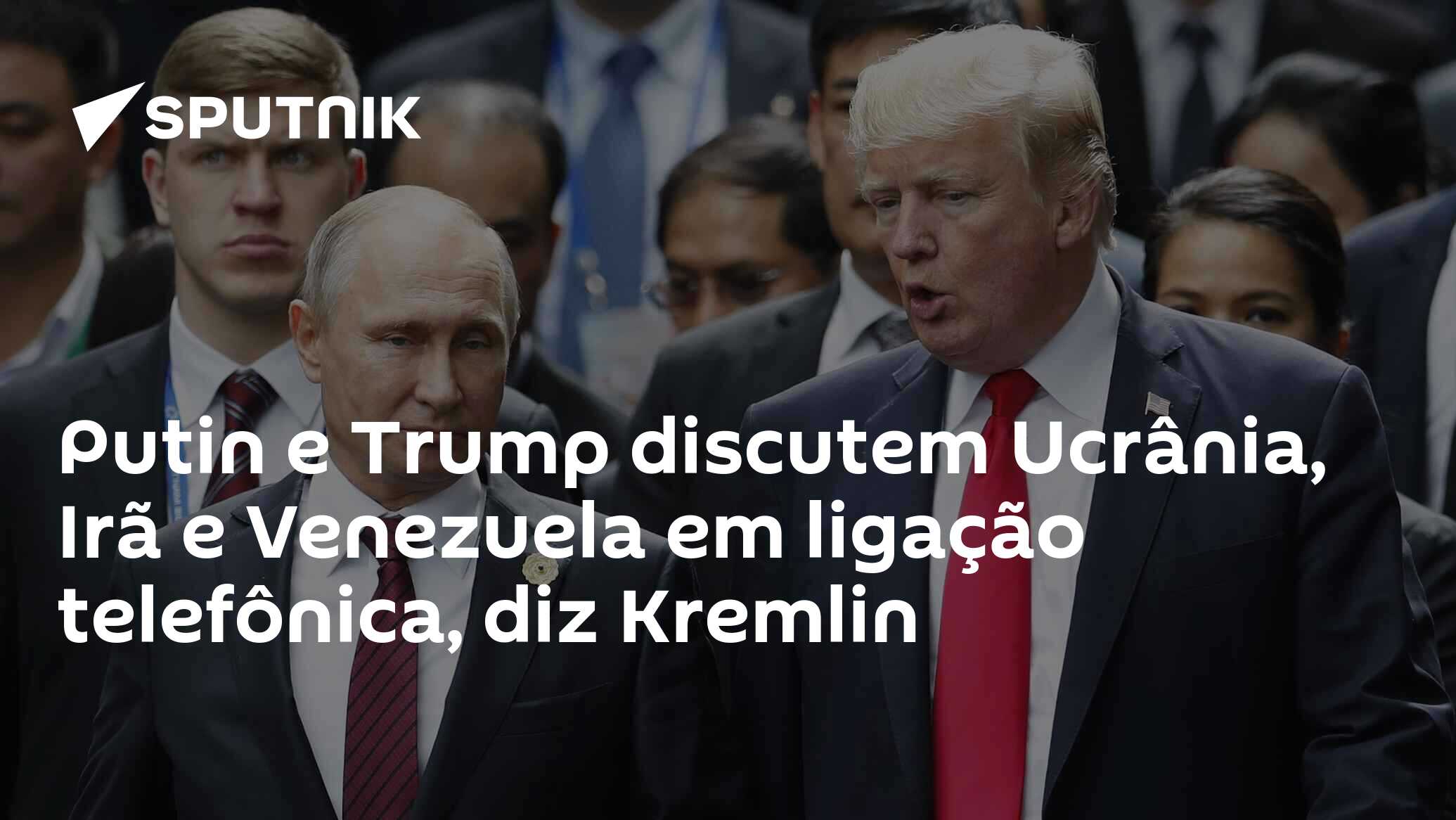 Putin e Trump discutem Ucrânia, Irã e Venezuela em ligação telefônica, diz Kremlin