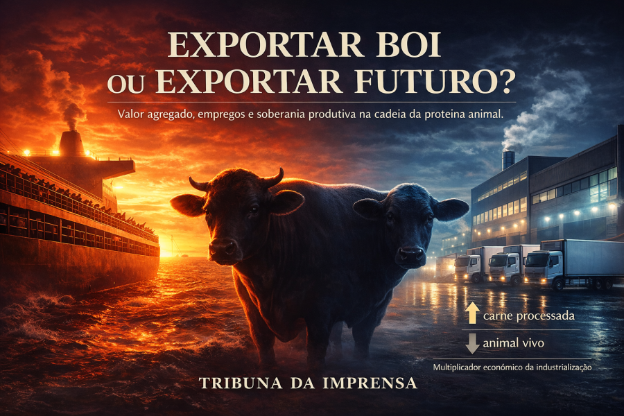 EXPORTAR ANIMAIS VIVOS: o curto-prazo que desmonta a economia industrial  da proteína