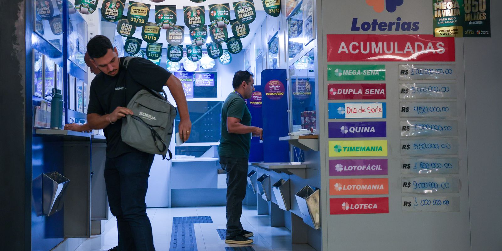 Mega-Sena acumula novamente e prêmio principal vai para R$ 105 milhões