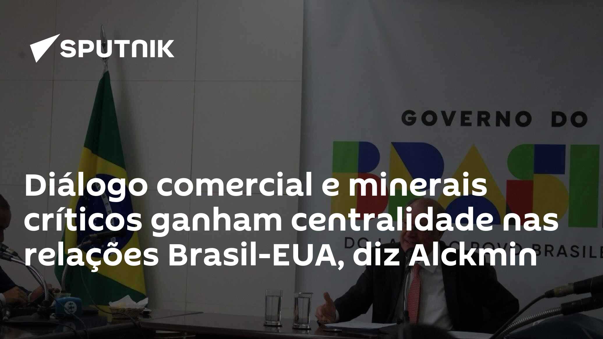 Diálogo comercial e minerais críticos ganham centralidade nas relações Brasil-EUA, diz Alckmin