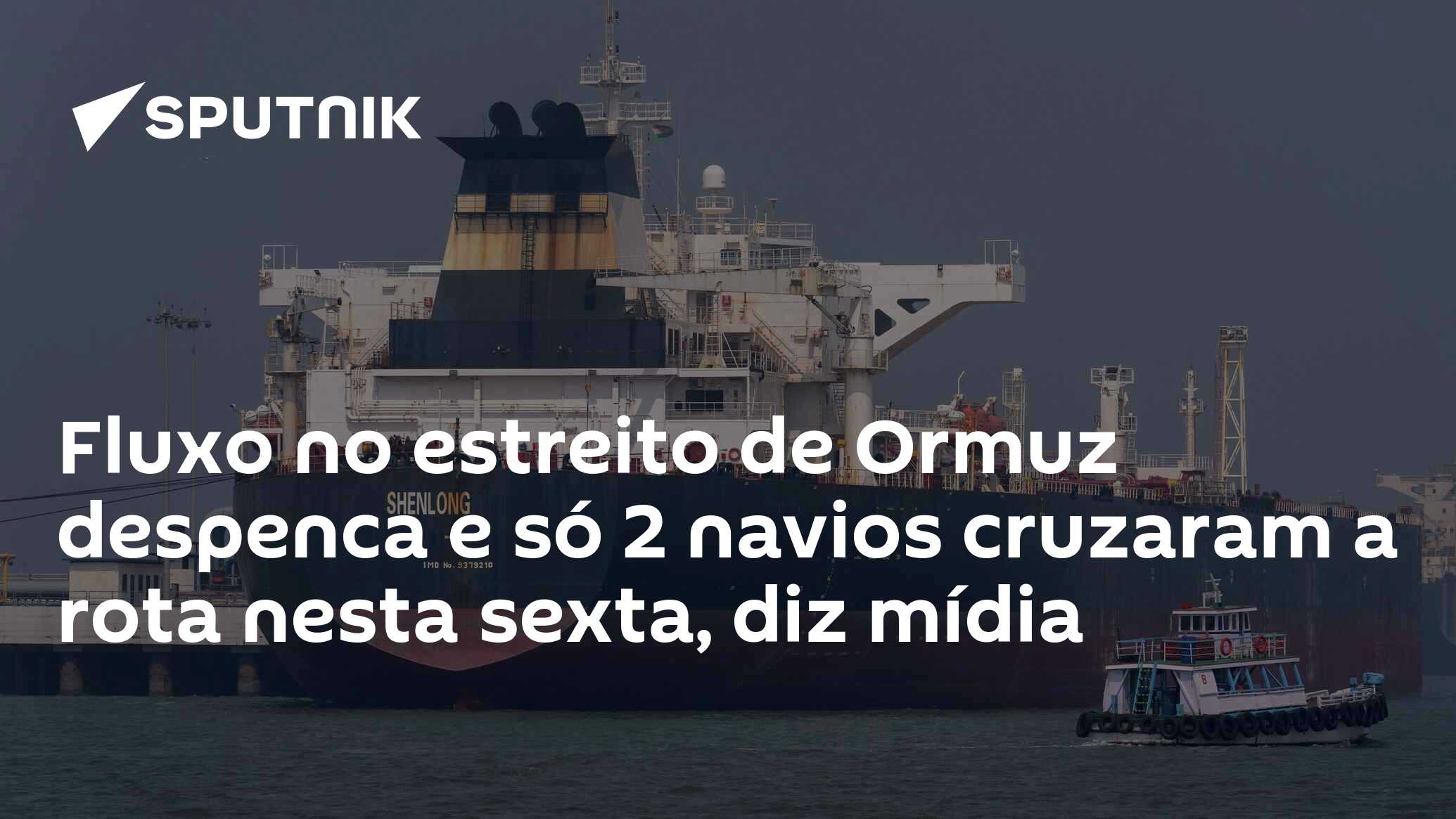 Fluxo no estreito de Ormuz despenca e só 2 navios cruzaram a rota nesta sexta, diz mídia