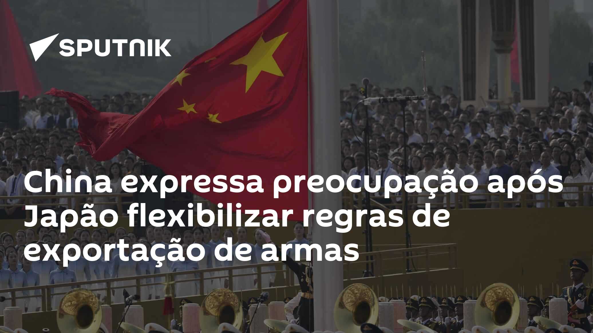 China expressa preocupação após Japão flexibilizar regras de exportação de armas