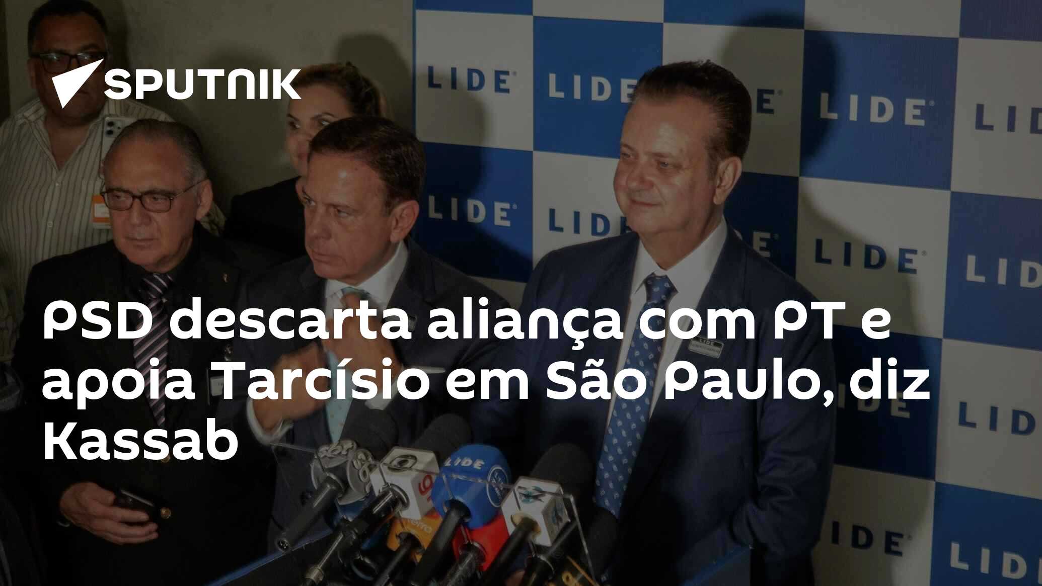 PSD descarta aliança com PT e apoia Tarcísio em São Paulo, diz Kassab