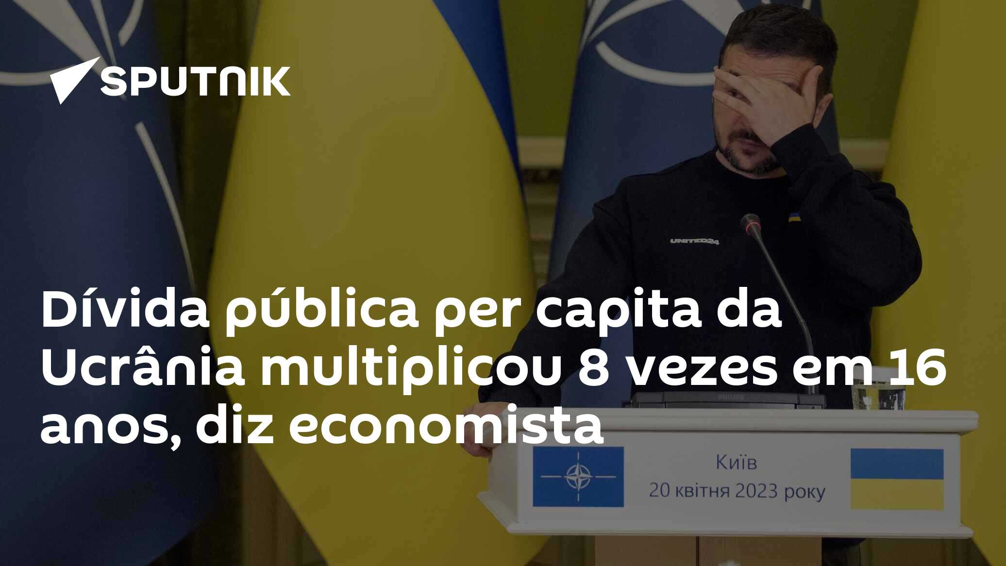 Dívida pública per capita da Ucrânia multiplicou 8 vezes em 16 anos, diz economista