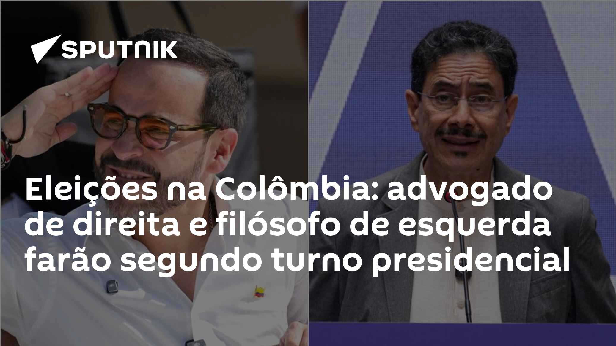 Eleições na Colômbia: advogado de direita e filósofo de esquerda farão segundo turno presidencial