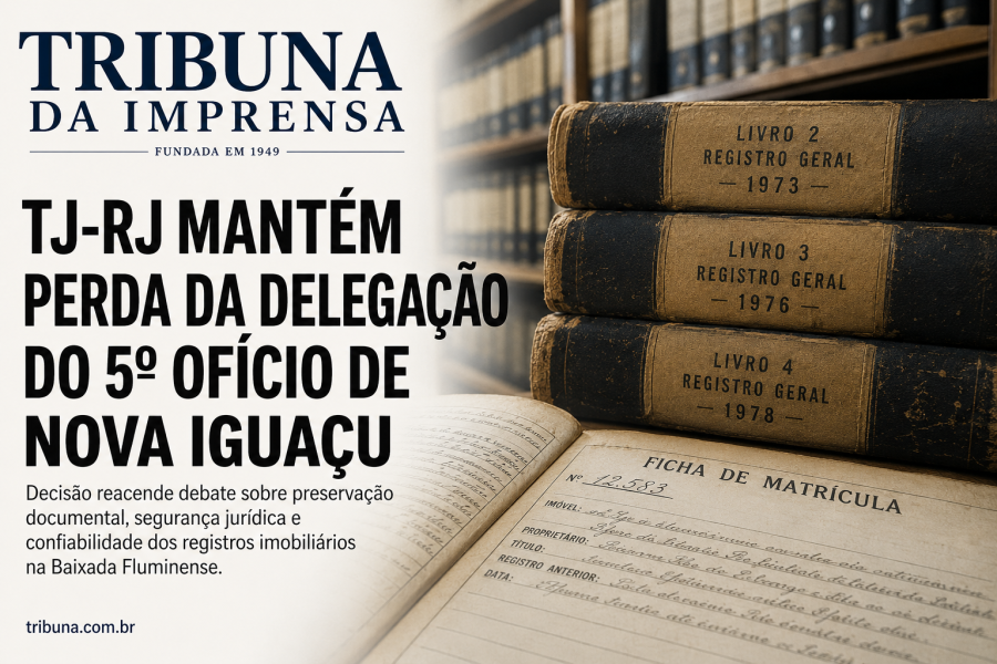 TJ-RJ mantém perda da delegação do 5º cartório de Nova Iguaçu