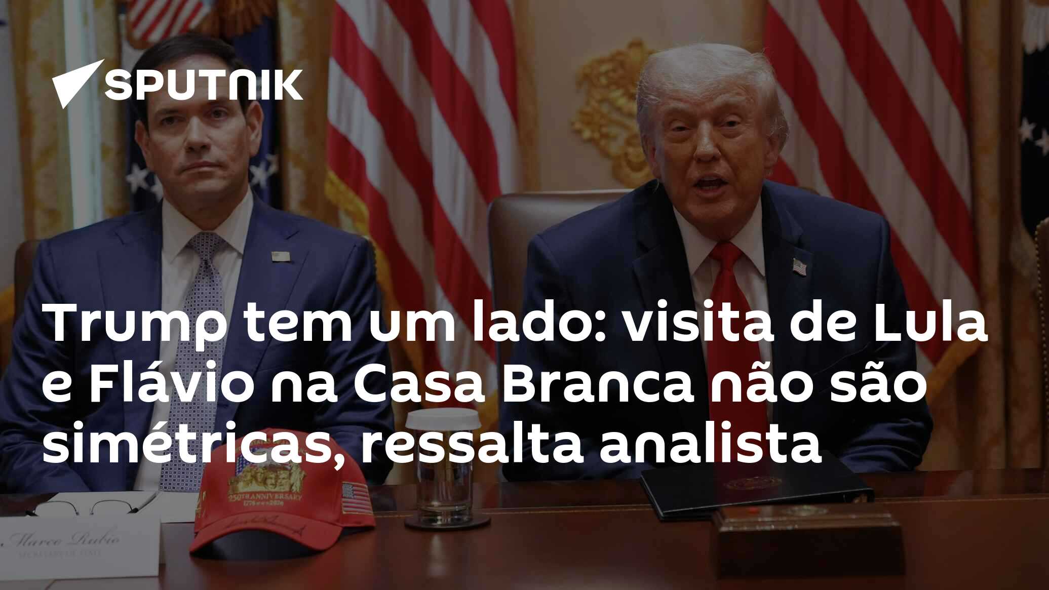 Trump tem um lado: visita de Lula e Flávio na Casa Branca não são simétricas, ressalta analista