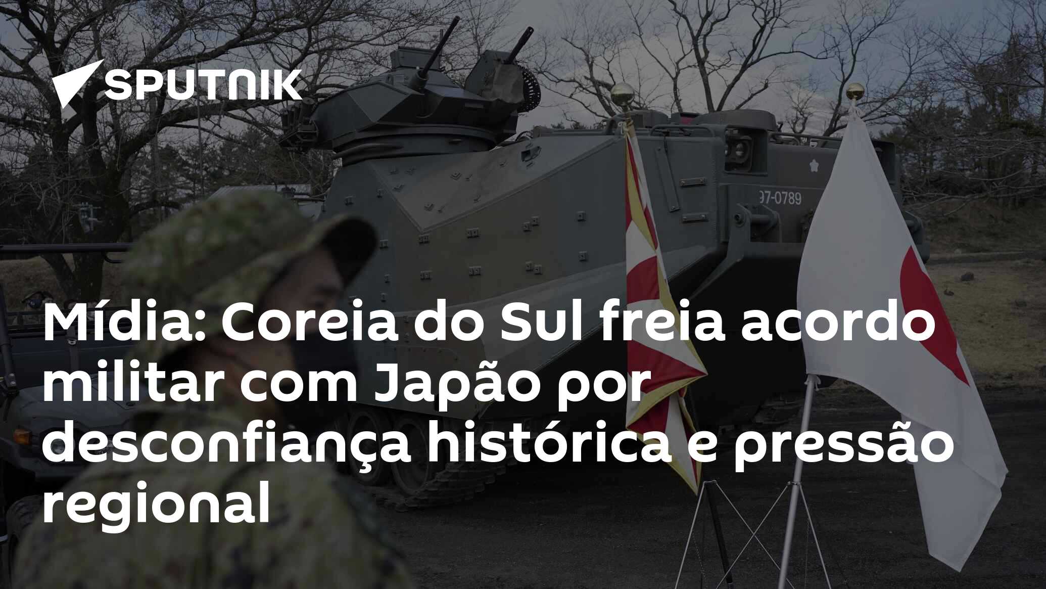 Mídia: Coreia do Sul freia acordo militar com Japão por desconfiança histórica e pressão regional