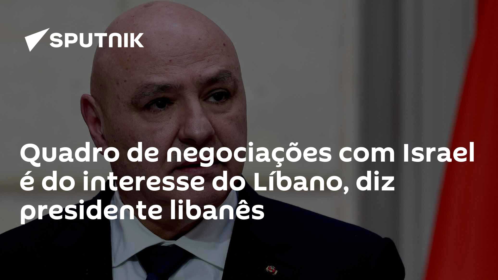 Quadro de negociações com Israel é do interesse do Líbano, diz presidente libanês