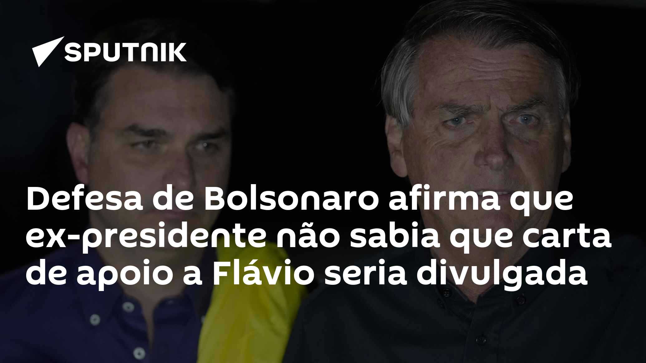 Defesa de Bolsonaro afirma que ex-presidente não sabia que carta de apoio a Flávio seria divulgada