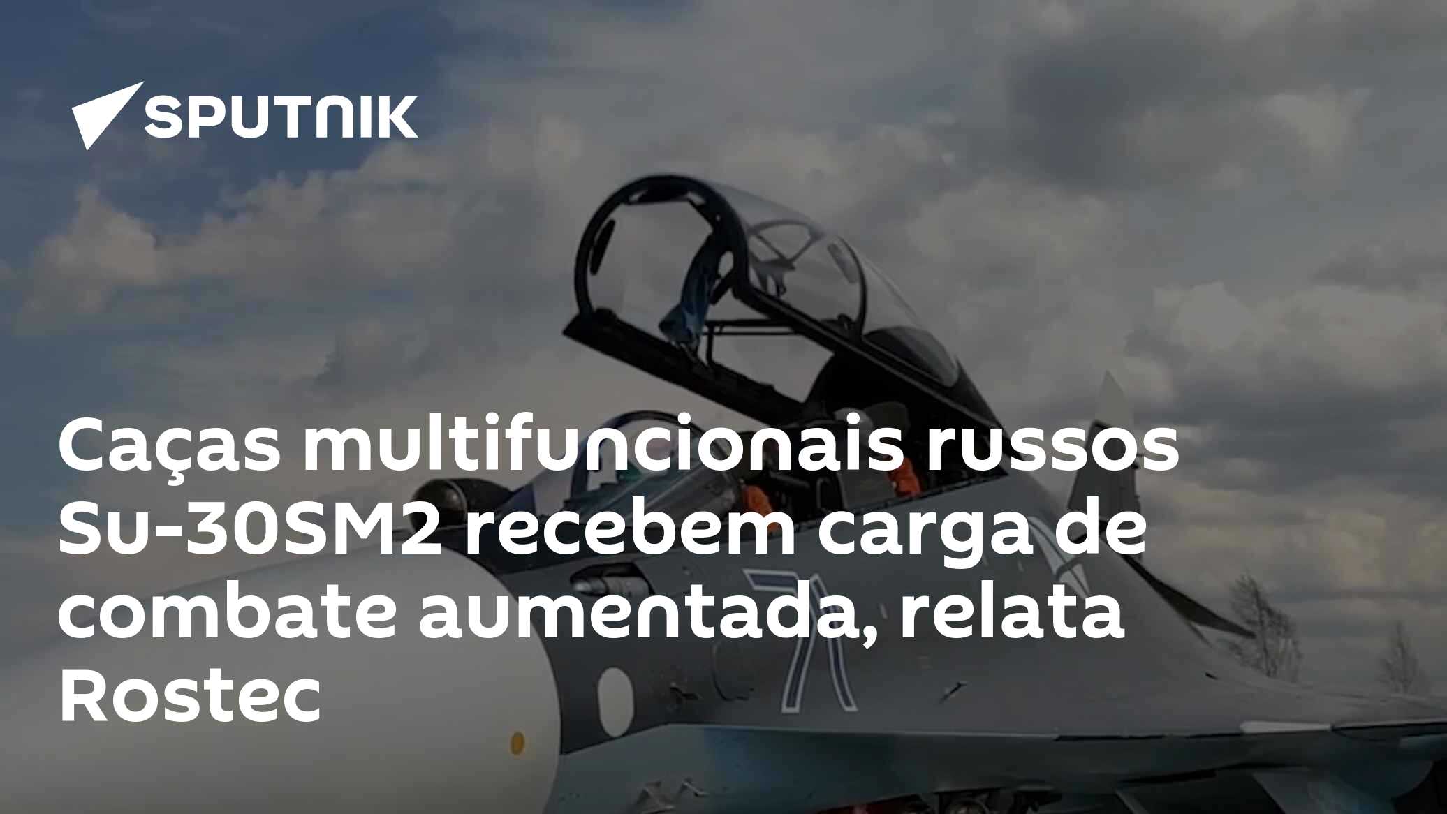 Caças multifuncionais russos Su-30SM2 recebem carga de combate aumentada, relata Rostec