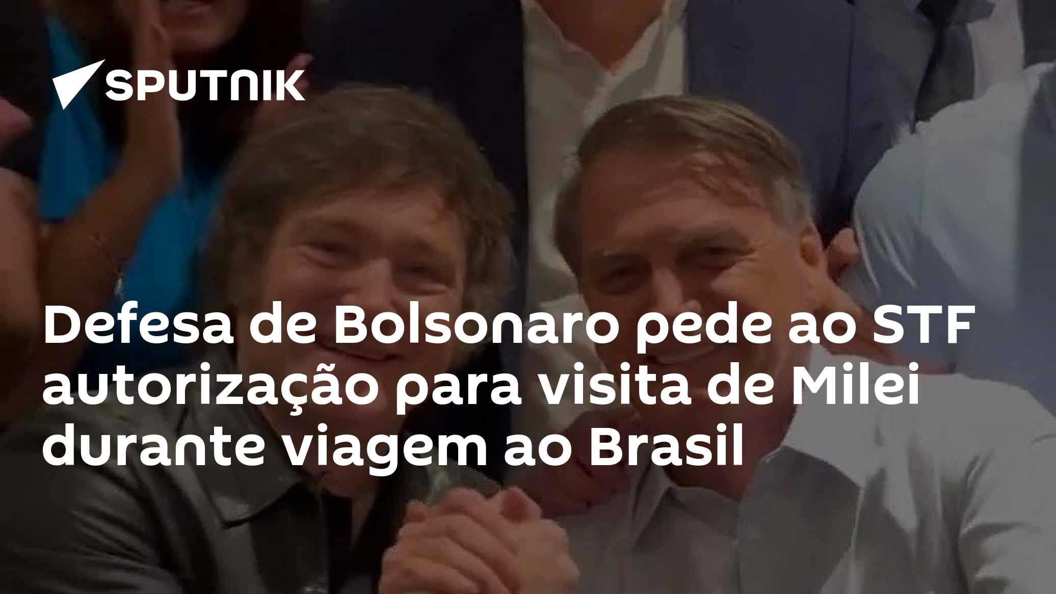 Defesa de Bolsonaro pede ao STF autorização para visita de Milei durante viagem ao Brasil