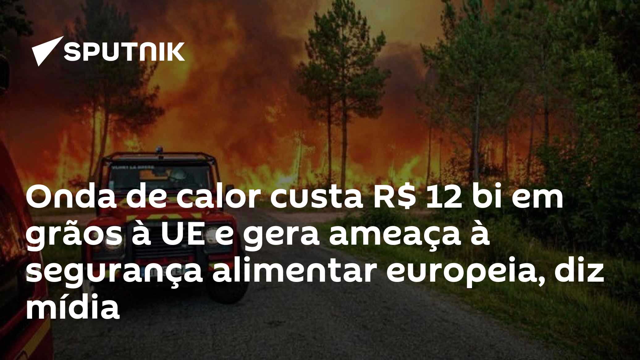 Onda de calor custa R$ 12 bi em grãos à UE e gera ameaça à segurança alimentar europeia, diz mídia