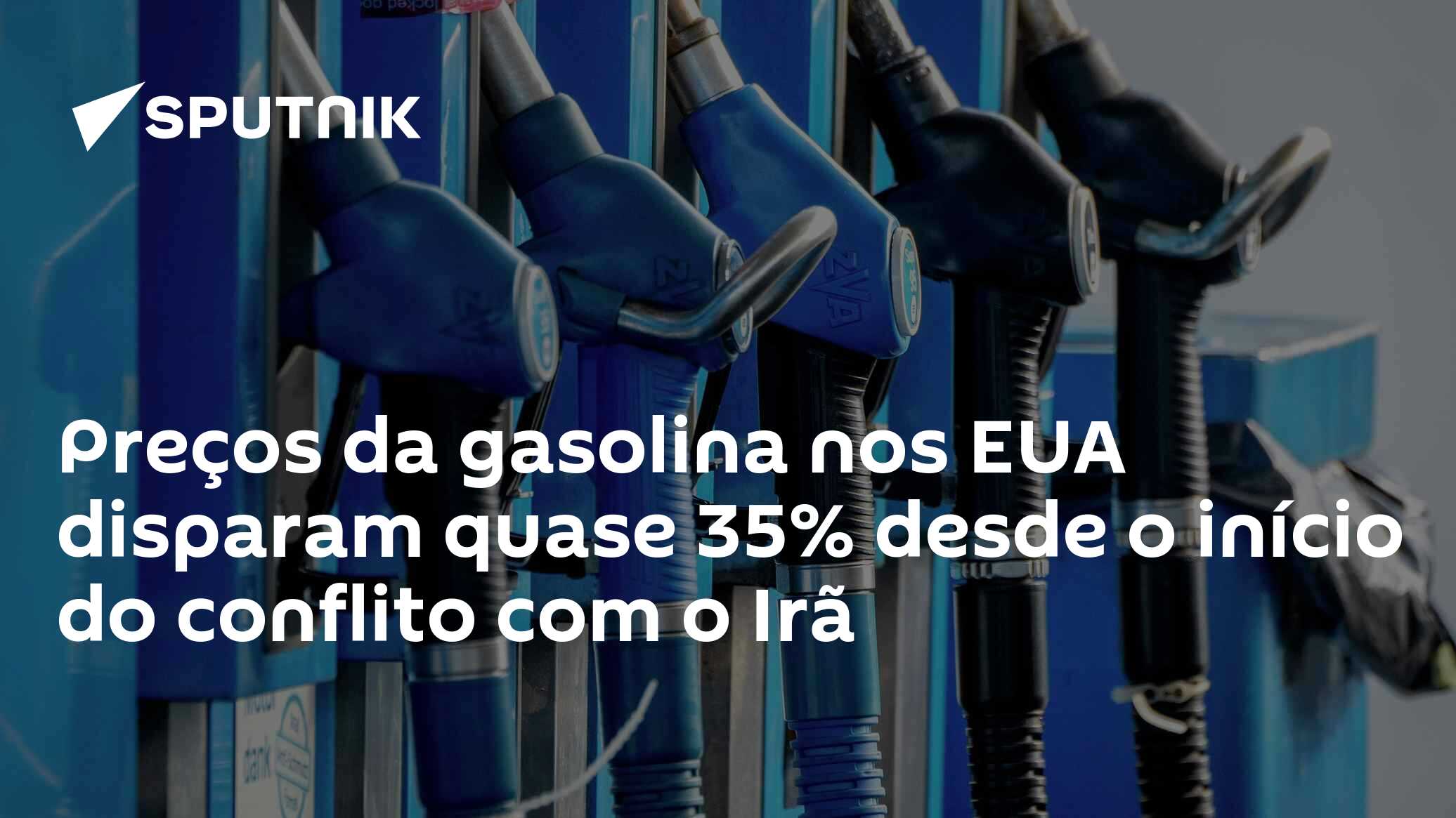 Preços da gasolina nos EUA disparam quase 35% desde o início do conflito com o Irã