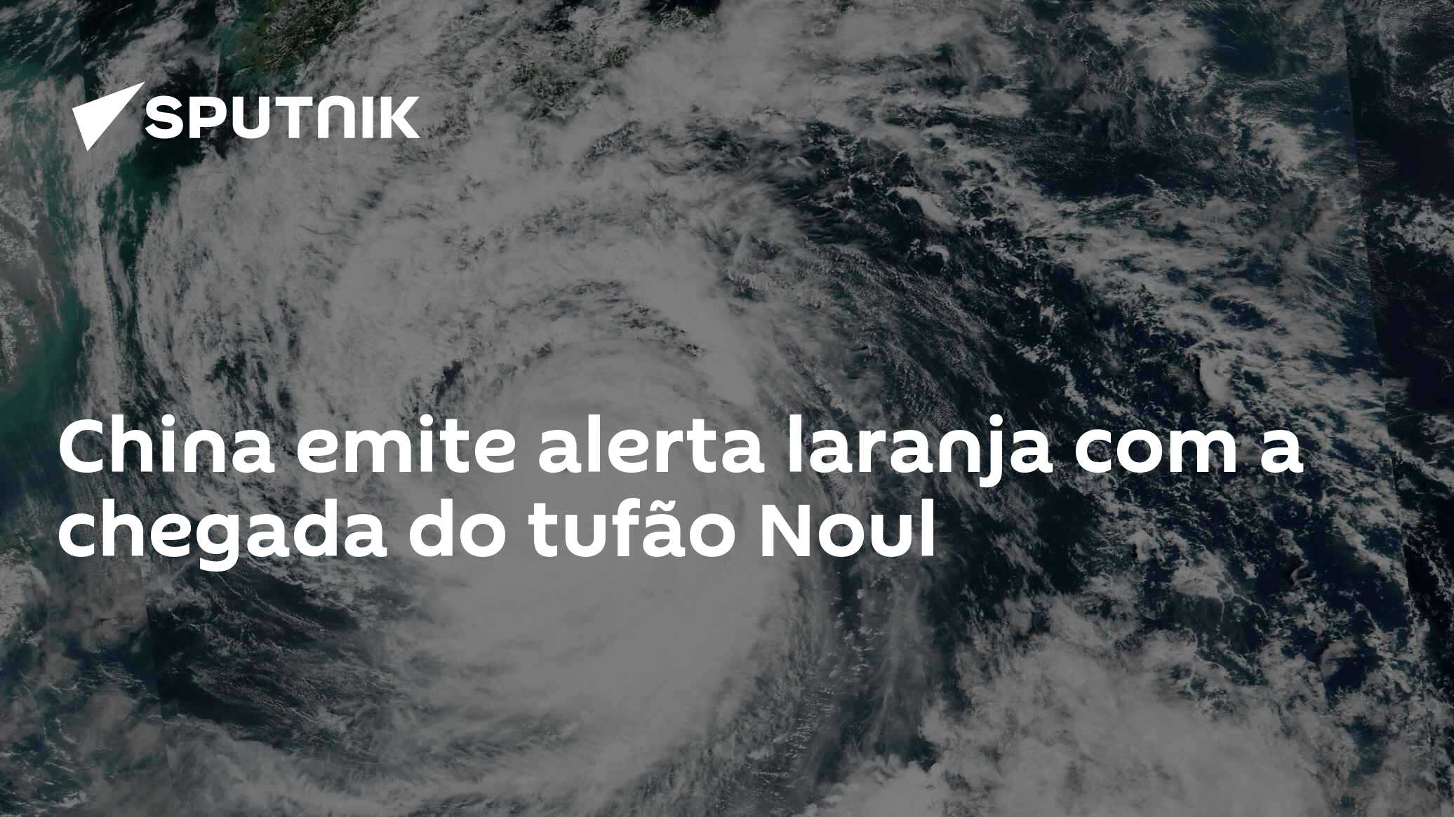 China emite alerta laranja com a chegada do tufão Noul