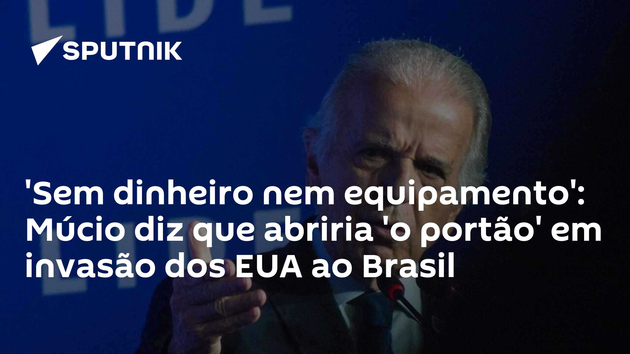 'Sem dinheiro nem equipamento': Múcio diz que abriria 'o portão' em invasão dos EUA ao Brasil