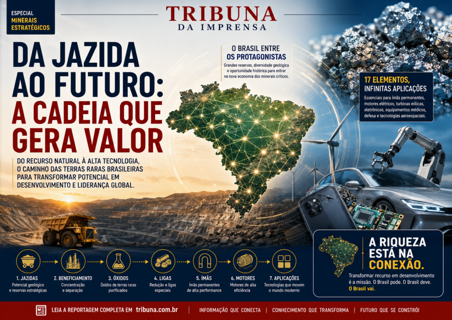 Terras raras beneficiadas no Brasil