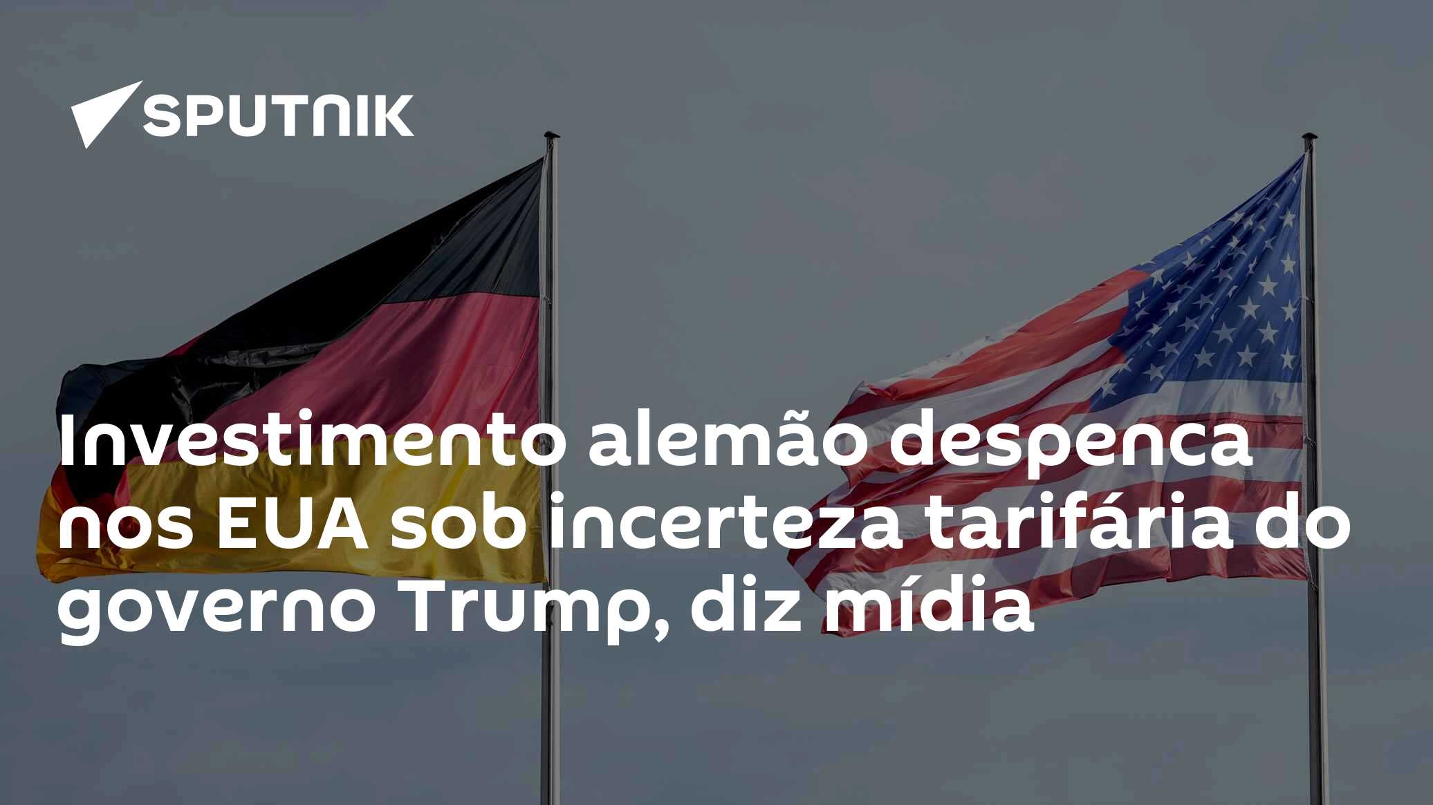 Investimento alemão despenca nos EUA sob incerteza tarifária do governo Trump, diz mídia