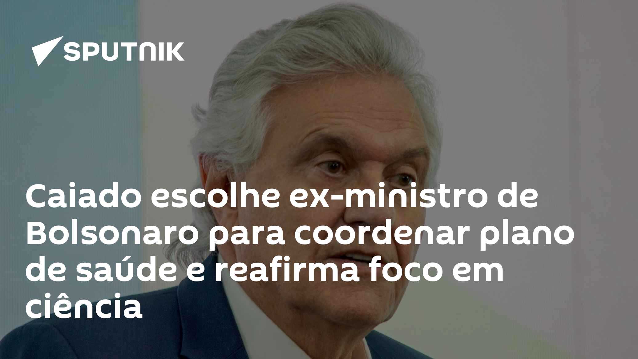Caiado escolhe ex-ministro de Bolsonaro para coordenar plano de saúde e reafirma foco em ciência