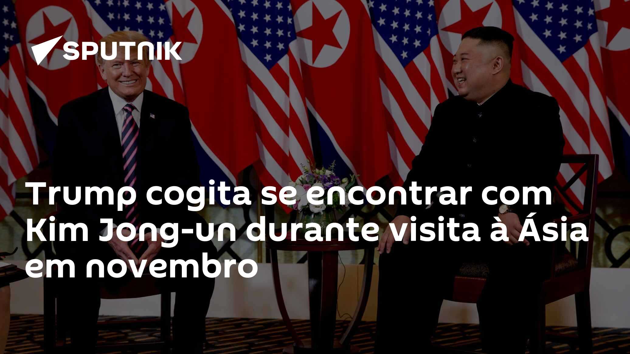 Trump cogita se encontrar com Kim Jong-un durante visita à Ásia em novembro