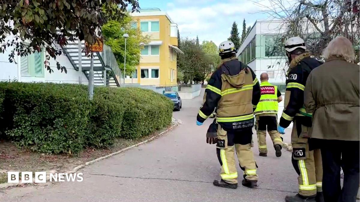 Two teenagers seriously injured after sword attack at Swedish school