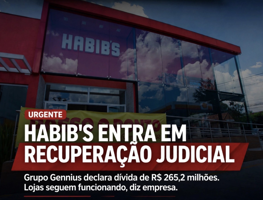 Dona de Habib’s e Ragazzo entra em recuperação judicial