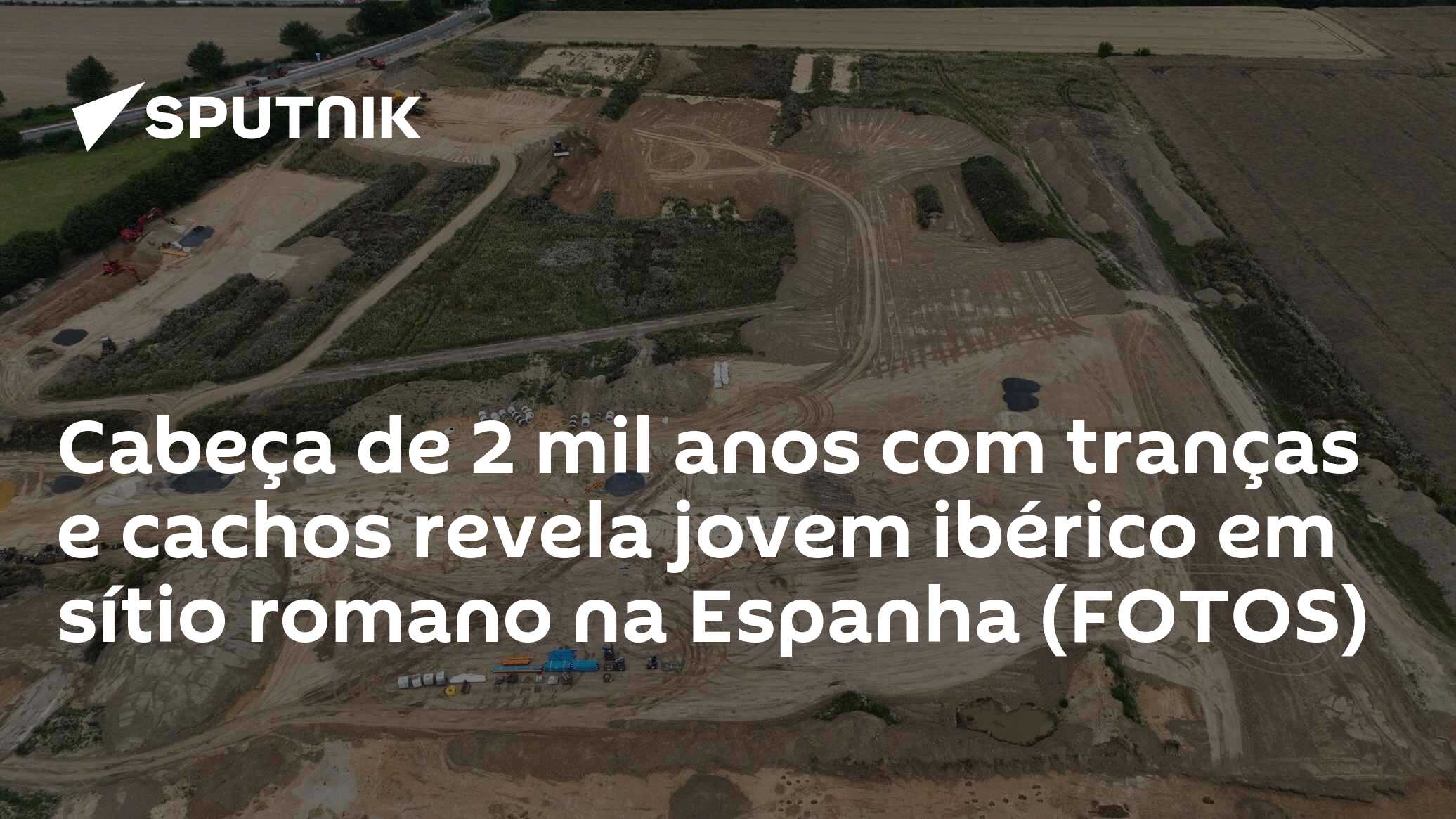 Cabeça de 2 mil anos com tranças e cachos revela jovem ibérico em sítio romano na Espanha (FOTOS)