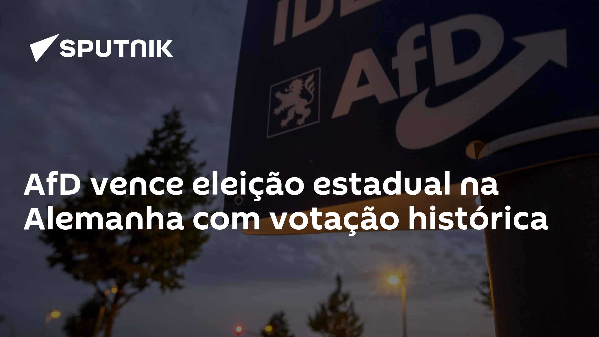 AfD vence eleição estadual na Alemanha com votação histórica