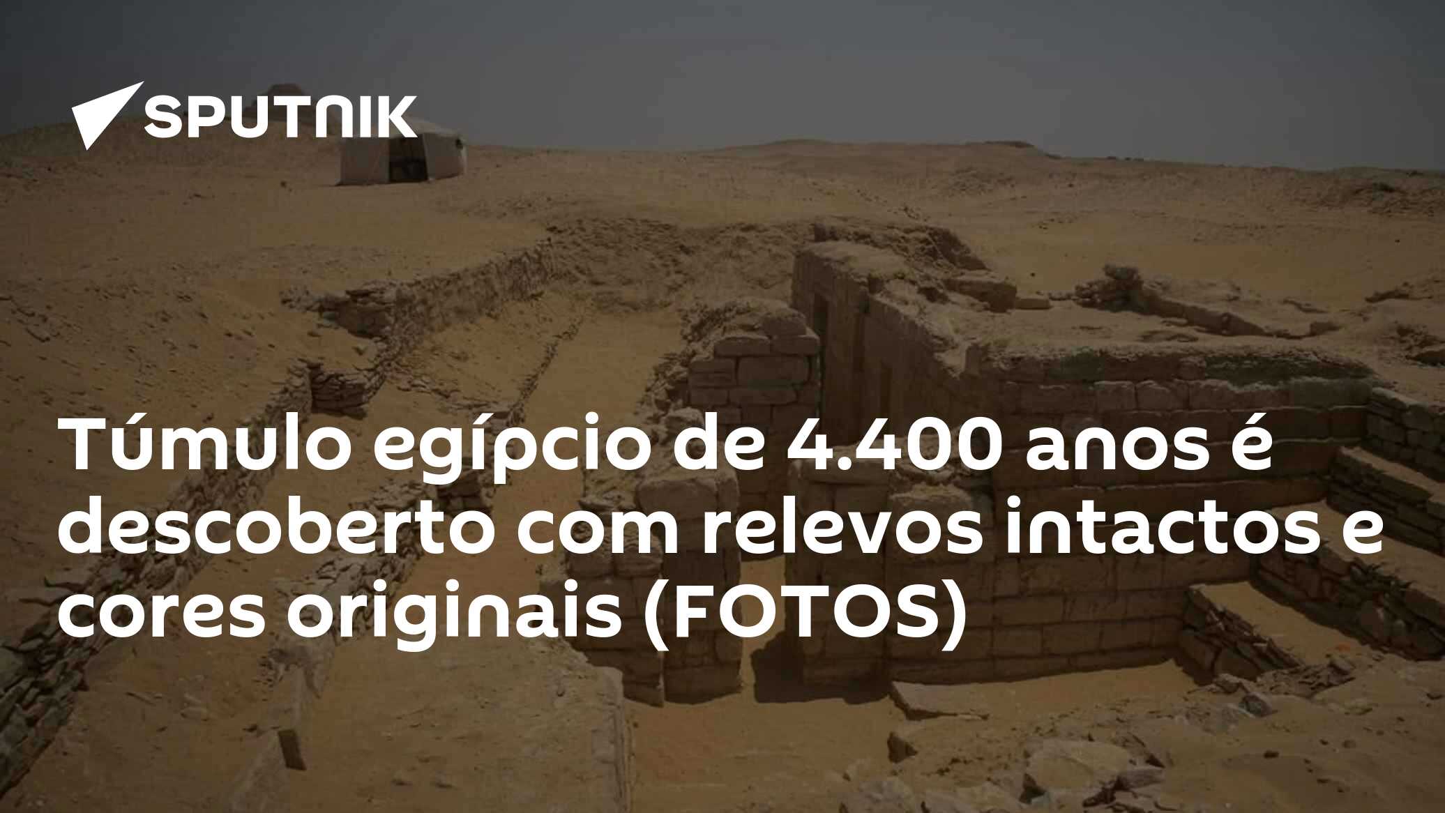 Túmulo egípcio de 4.400 anos é descoberto com relevos intactos e cores originais (FOTOS)