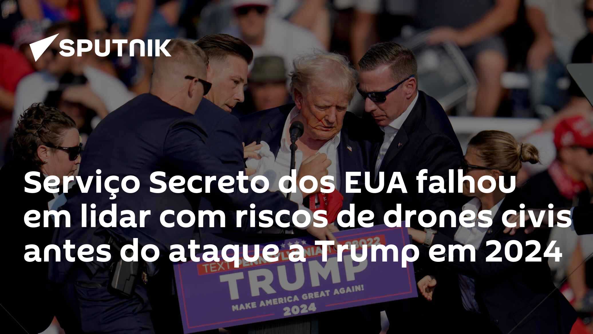 Serviço Secreto dos EUA falhou em lidar com riscos de drones civis antes do ataque a Trump em 2024