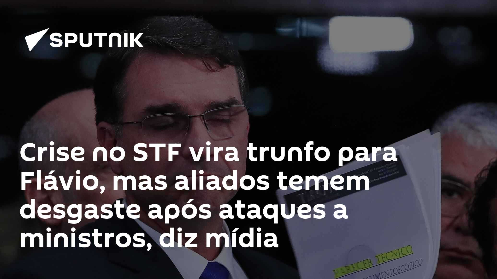 Crise no STF vira trunfo para Flávio, mas aliados temem desgaste após ataques a ministros, diz mídia