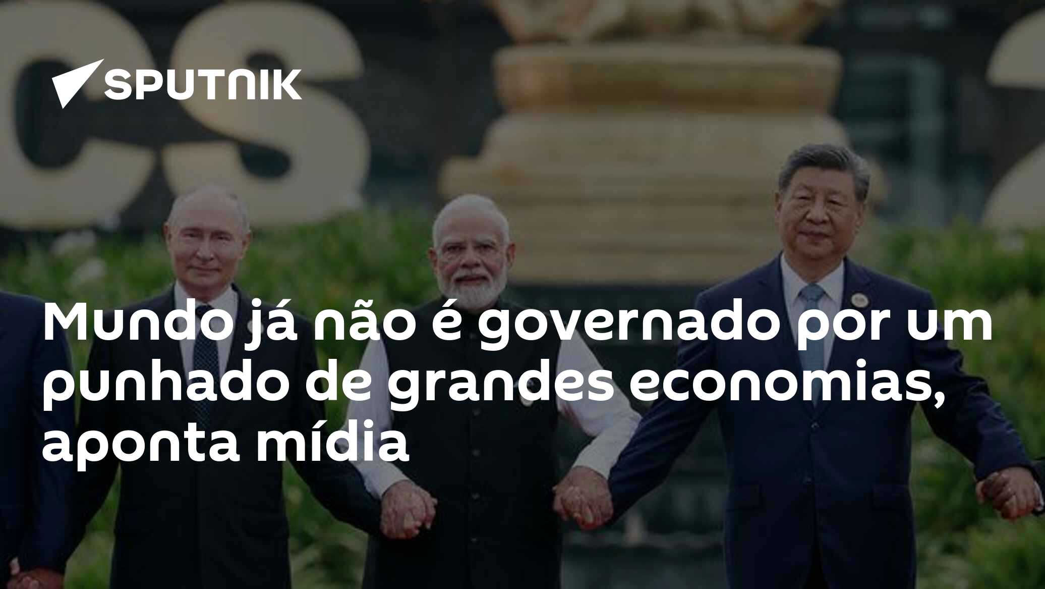 Mundo já não é governado por um punhado de grandes economias, aponta mídia