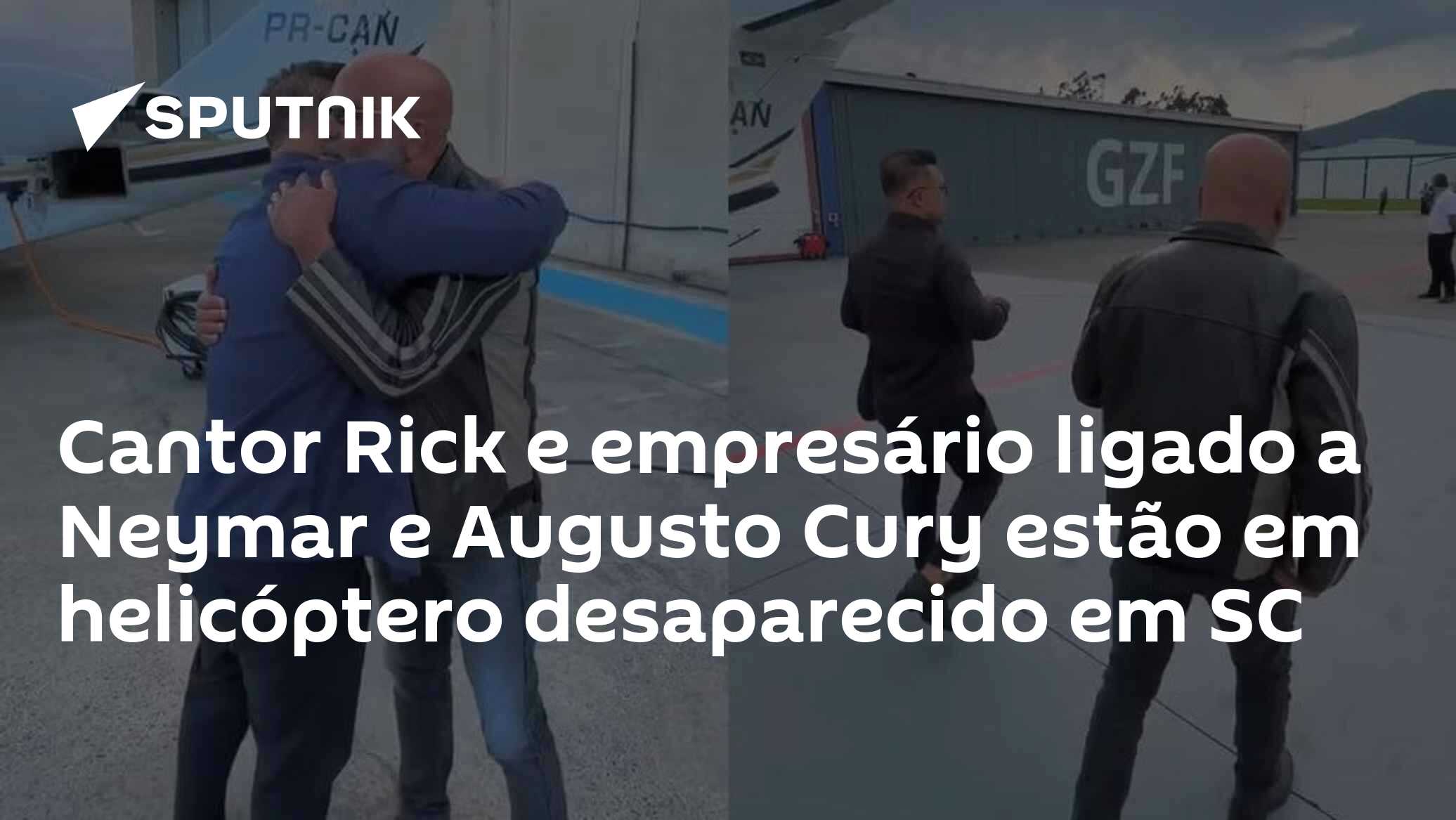 Cantor Rick e empresário ligado a Neymar e Augusto Cury estão em helicóptero desaparecido em SC