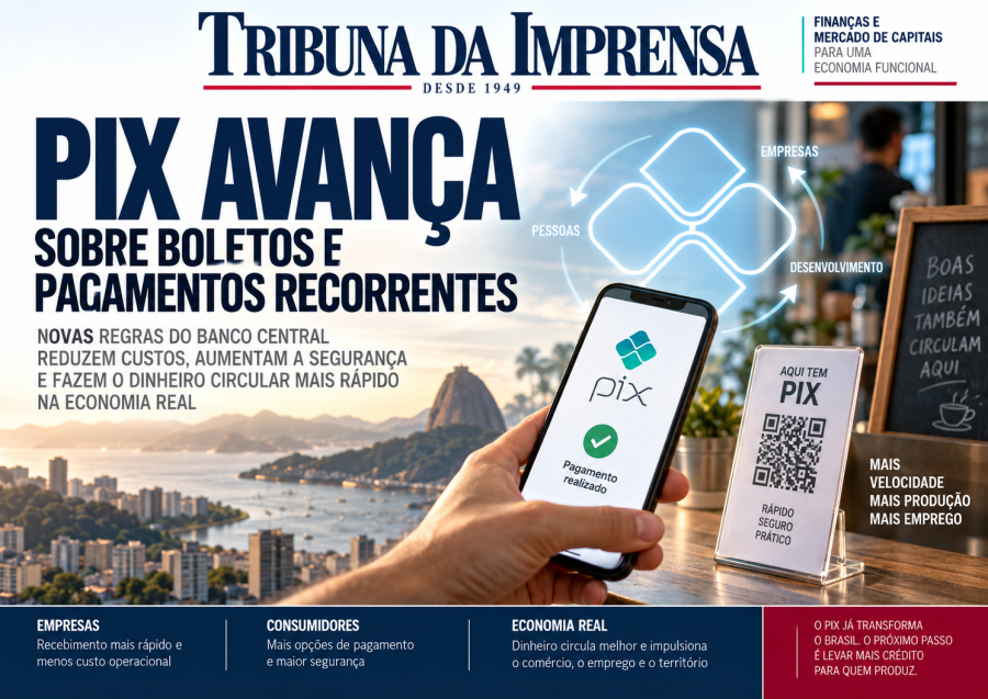 PIX avança sobre boletos  e pagamentos