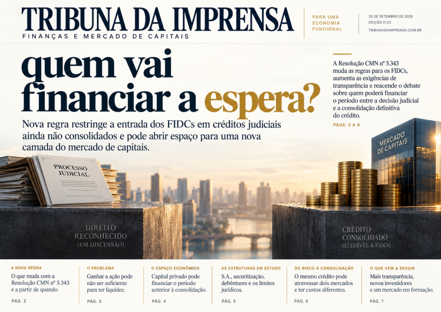 Quem vai financiar a espera?