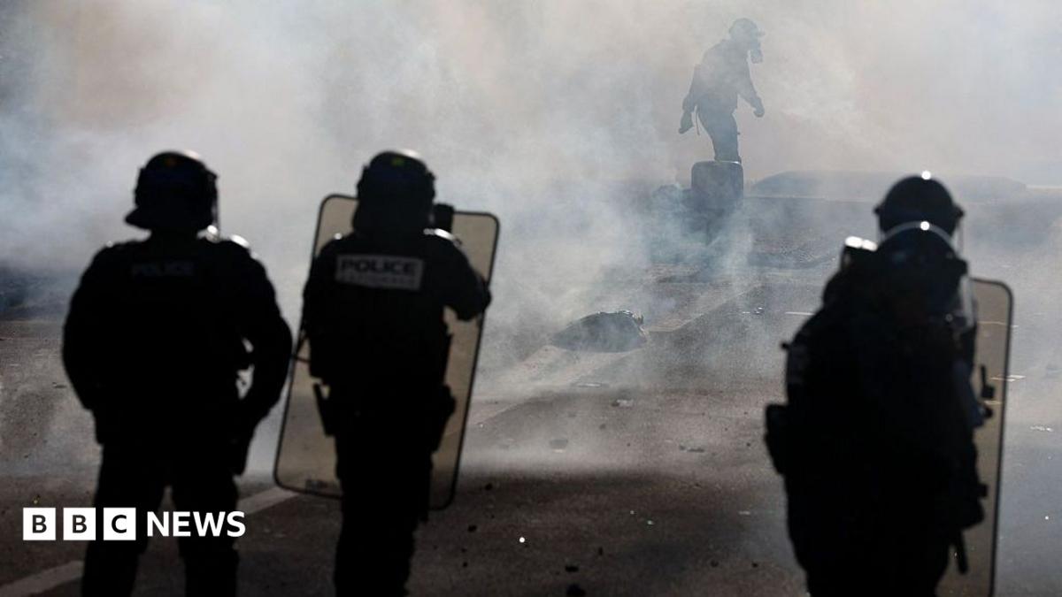 Teenager's hand blown off during confrontation between France school protesters and police