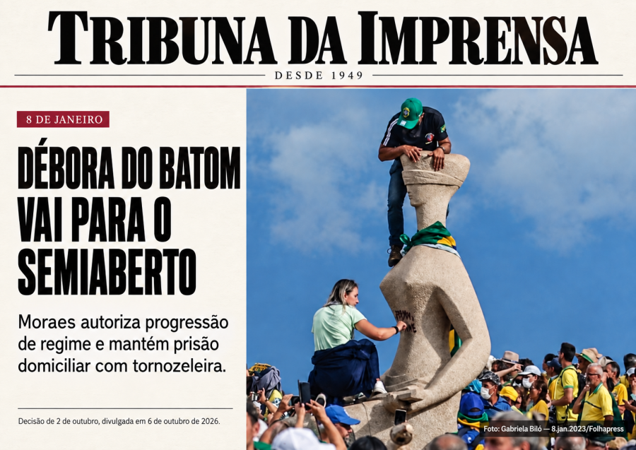 Moraes autoriza regime semiaberto para Débora 'do Batom', condenada pelo 8 de Janeiro, diz mídia