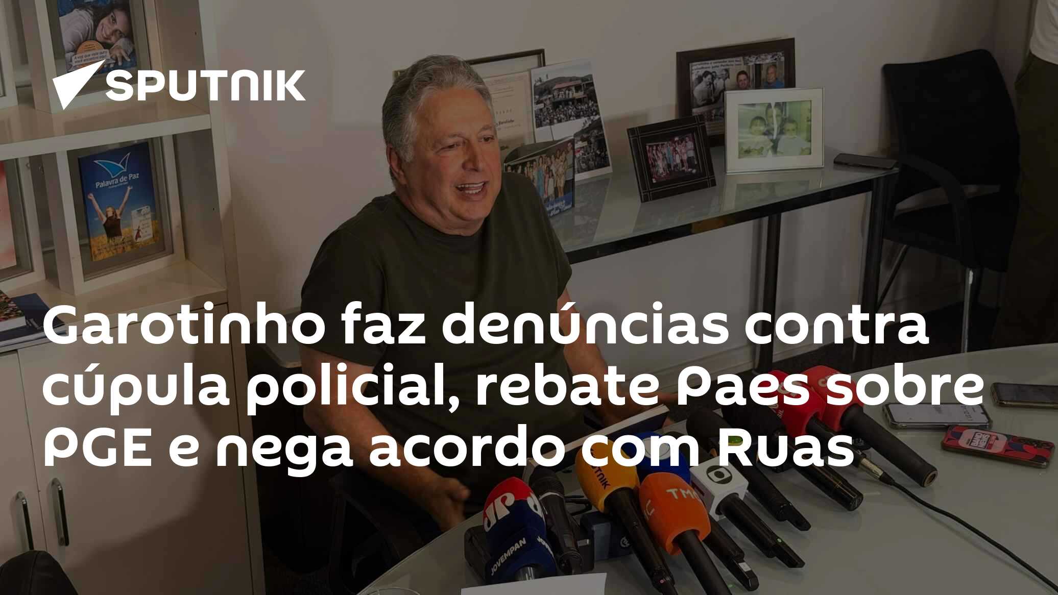 Garotinho faz denúncias contra cúpula policial, rebate Paes sobre PGE e nega acordo com Ruas