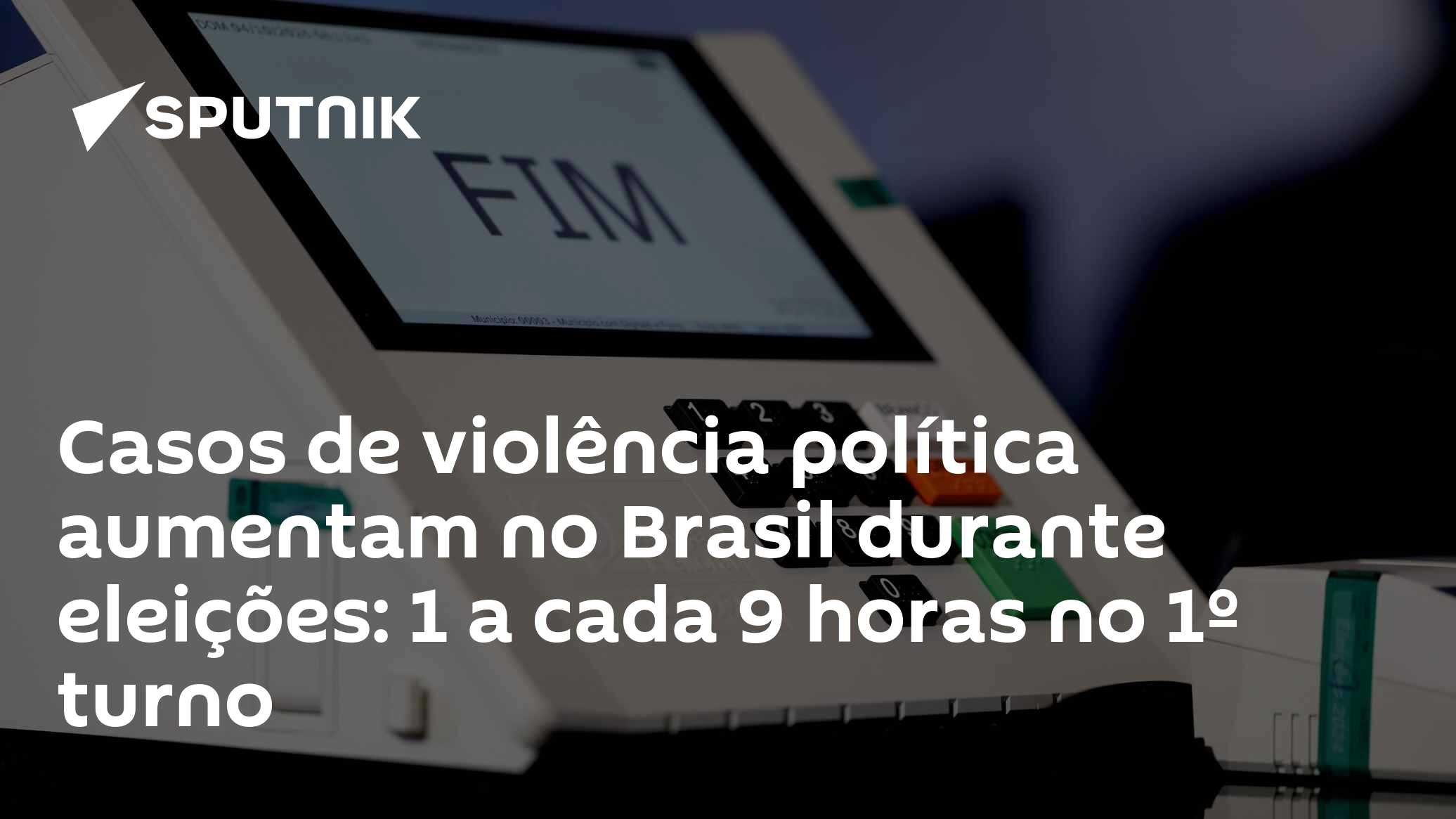 Casos de violência política aumentam no Brasil durante eleições: 1 a cada 9 horas no 1º turno