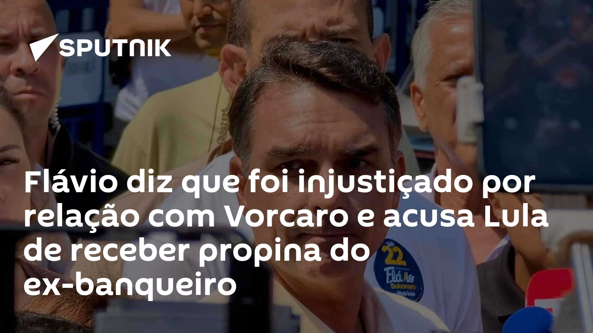 Flávio diz que foi injustiçado por relação com Vorcaro e acusa Lula de receber propina do ex-banqueiro