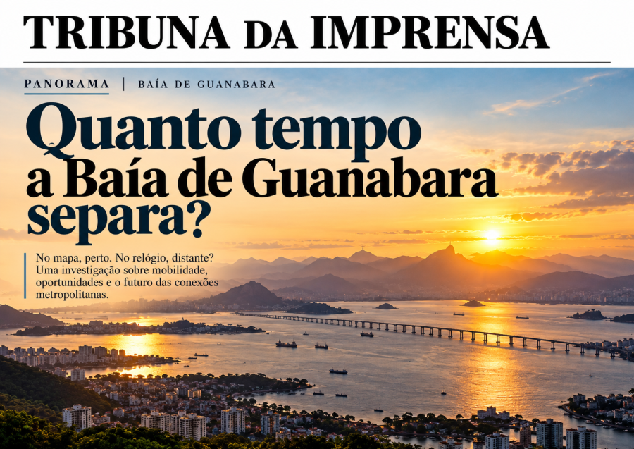 Quanto tempo a Baía de Guanabara separa?