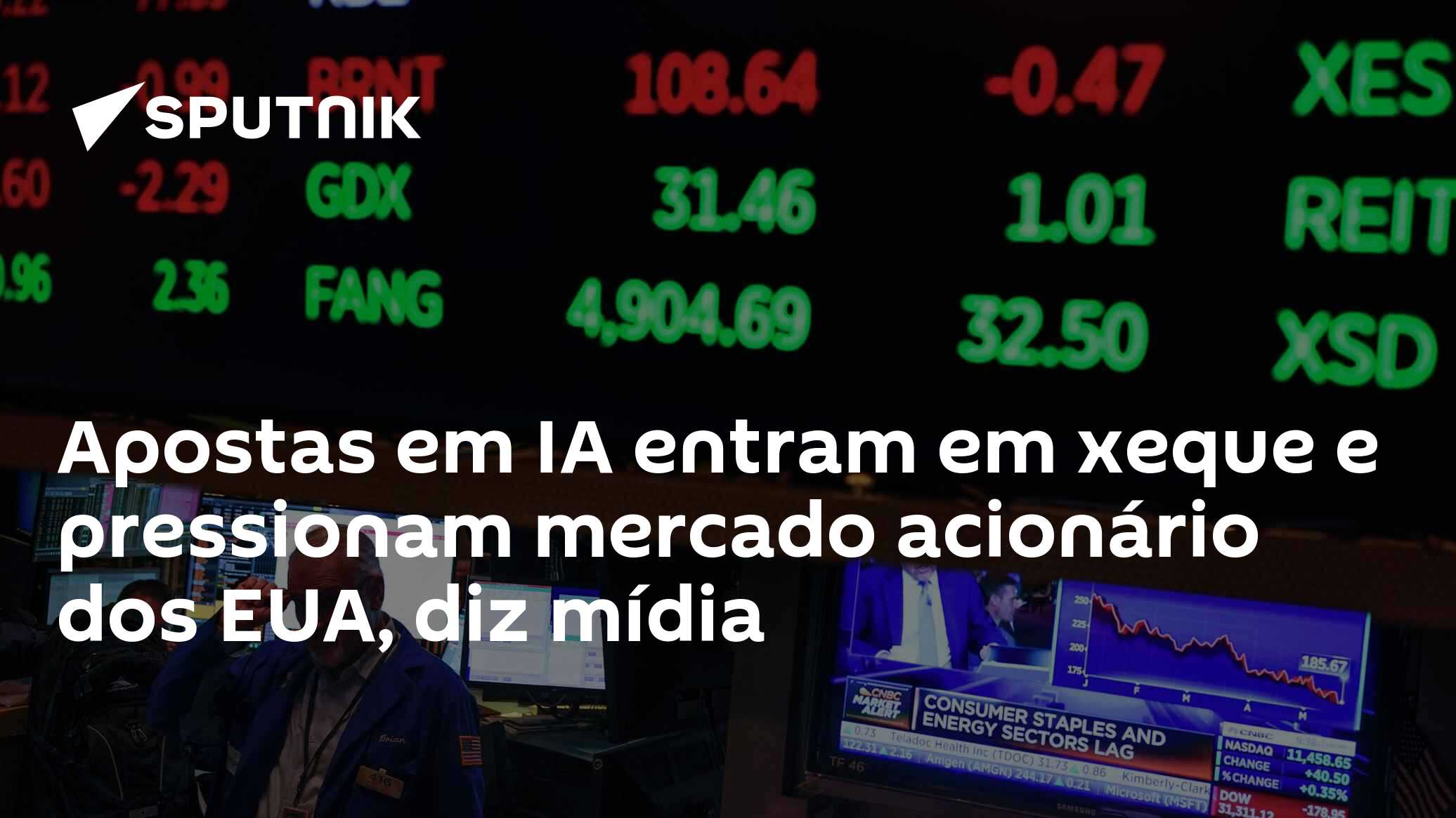 Apostas em IA entram em xeque e pressionam mercado acionário dos EUA, diz mídia