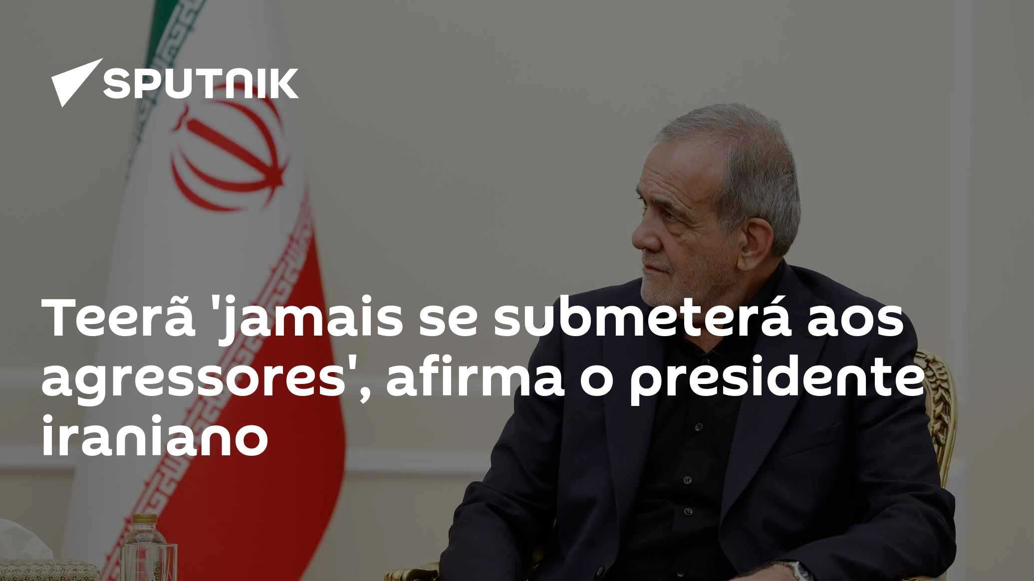Teerã 'jamais se submeterá aos agressores', afirma o presidente iraniano