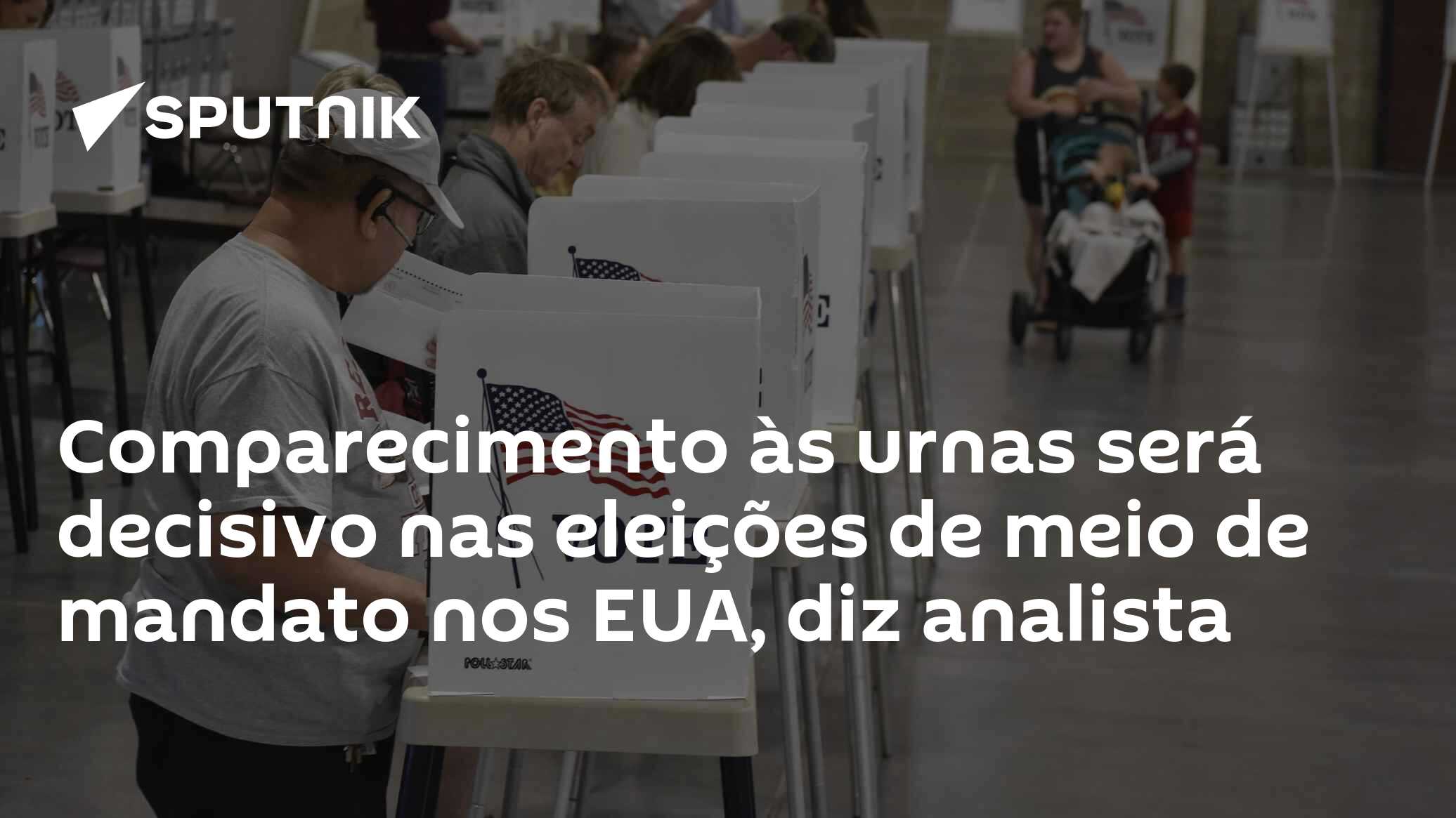 Comparecimento às urnas será decisivo nas eleições de meio de mandato nos EUA, diz analista