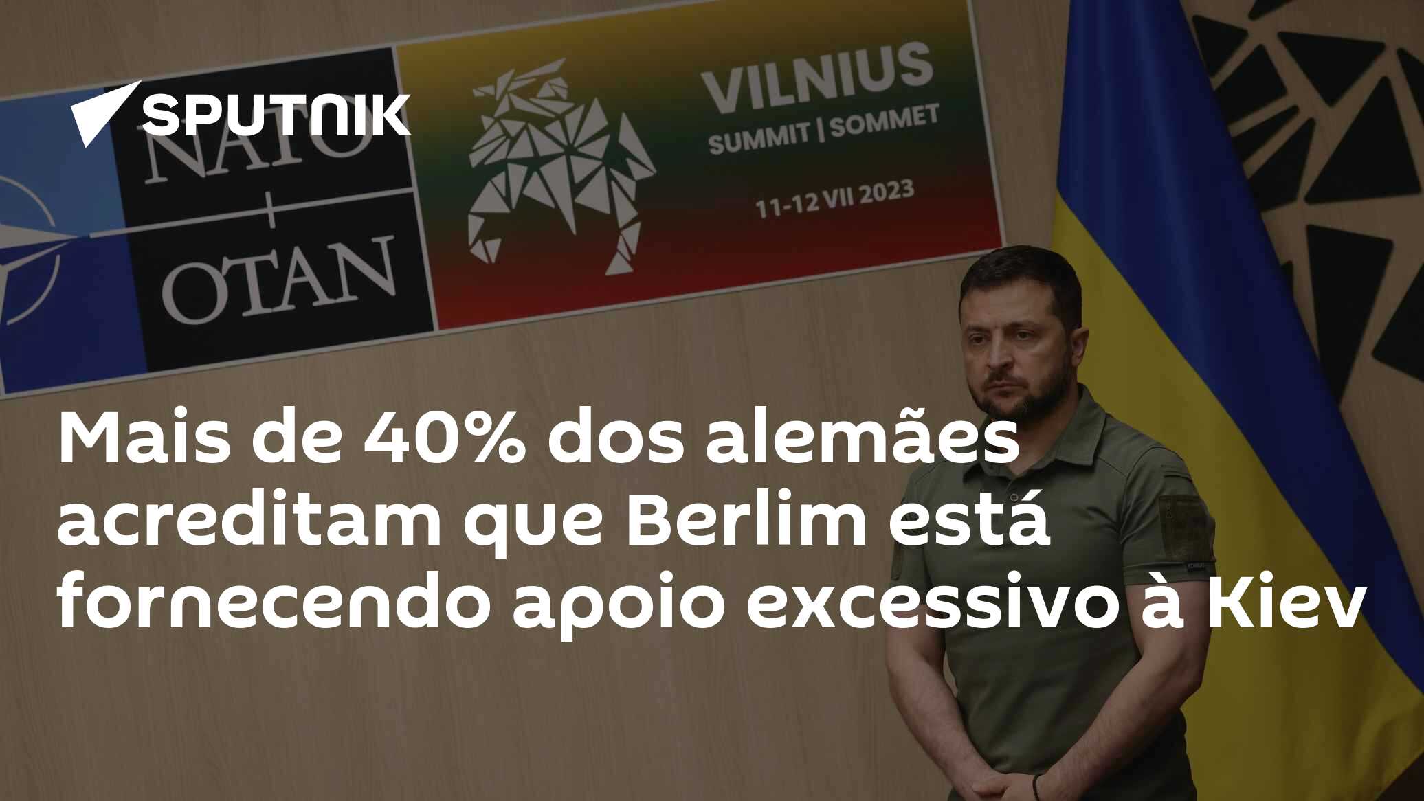 Mais de 40% dos alemães acreditam que Berlim está fornecendo apoio excessivo à Kiev