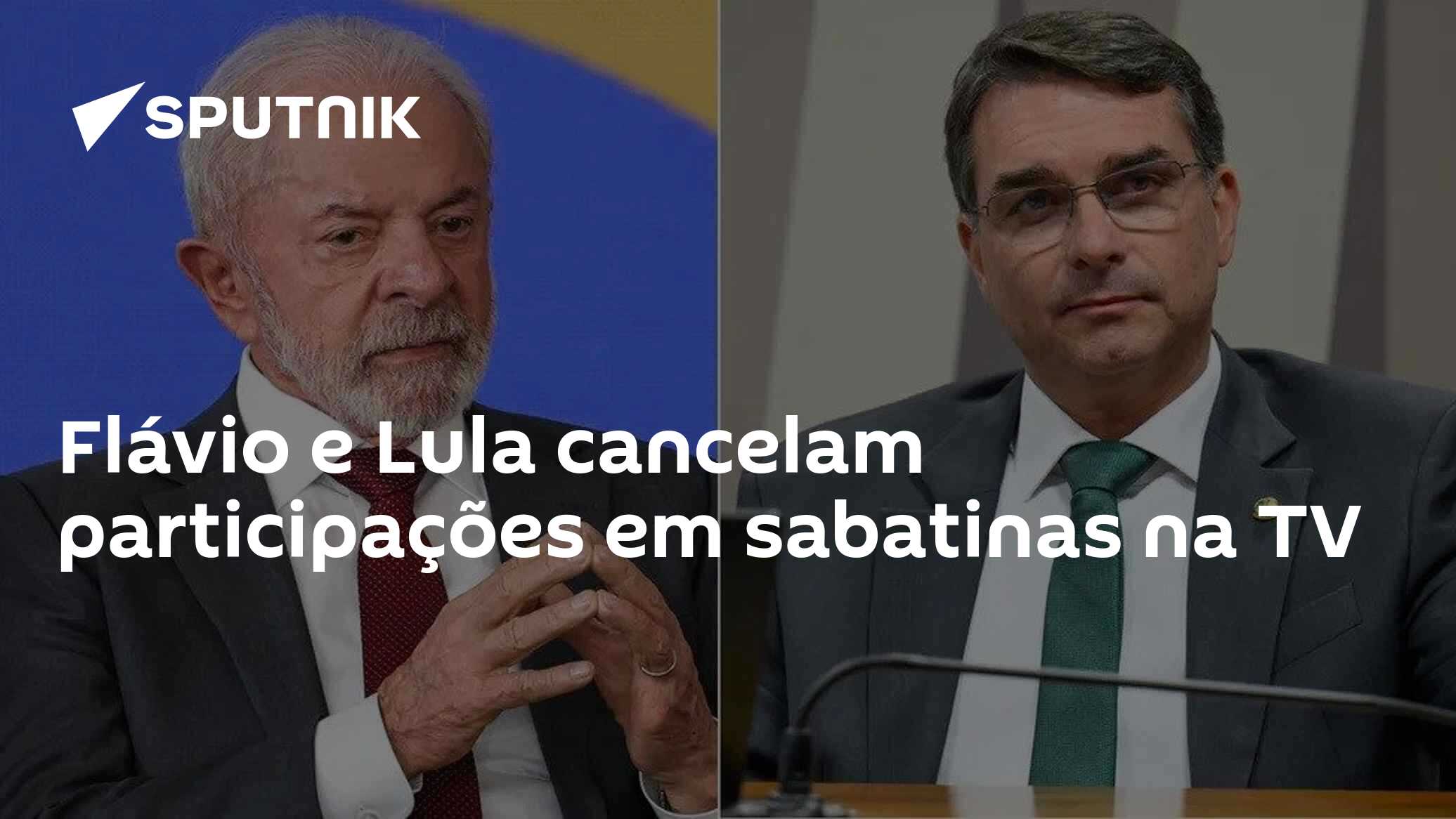 Flávio e Lula cancelam participações em sabatinas na TV