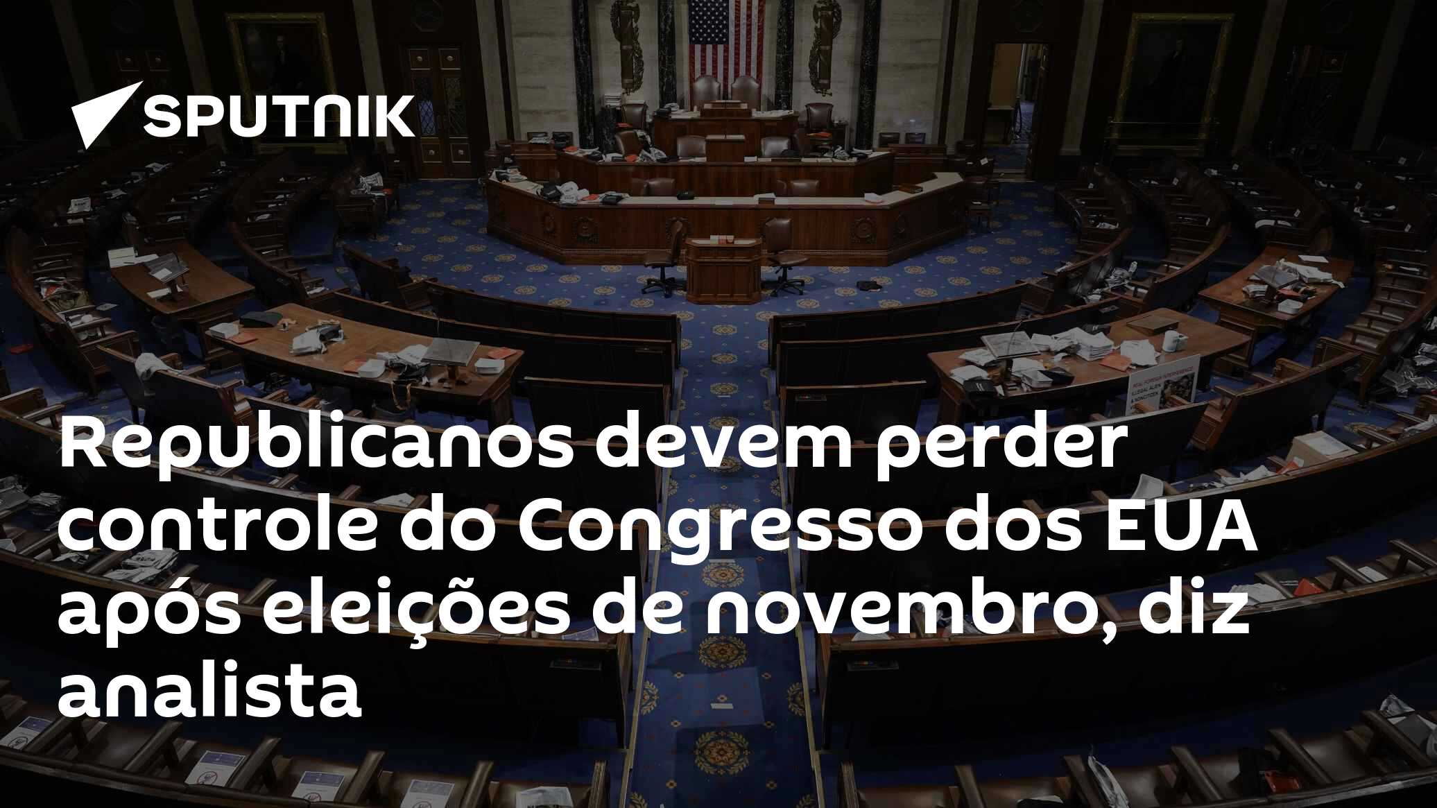Republicanos devem perder controle do Congresso dos EUA após eleições de novembro, diz analista
